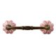 Baby Pink Flower Medium Ceramic Bridge Handle
